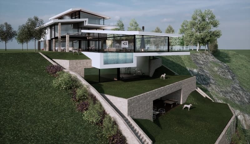 Spettacolare progetto di villa vista lago con box 6 auto (1)
