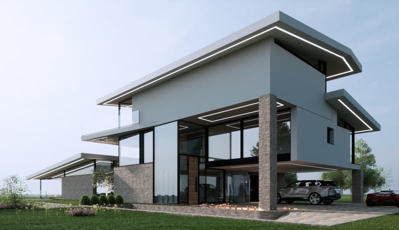 Spettacolare progetto di villa vista lago con box 6 auto (9)