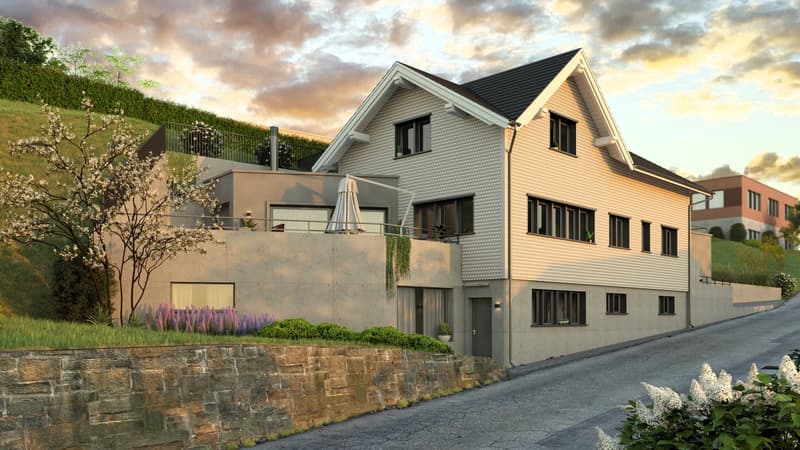 Bauland mit bewilligtem Bauprojekt (5½-Zimmer EFH mit Studio) | homegate.ch