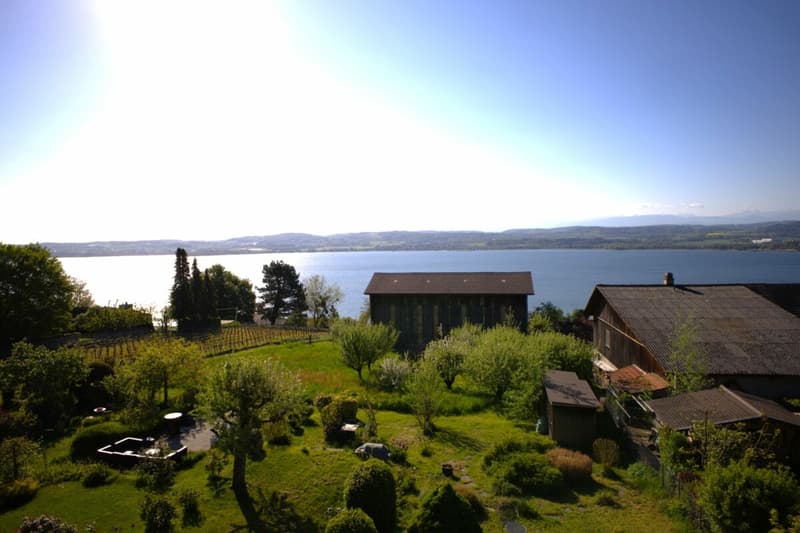 Ein Rückzugsort mit Charme und umwerfender Panoramasicht: 3.5-Zimmer-Dachwohnung in Vallamand (2)