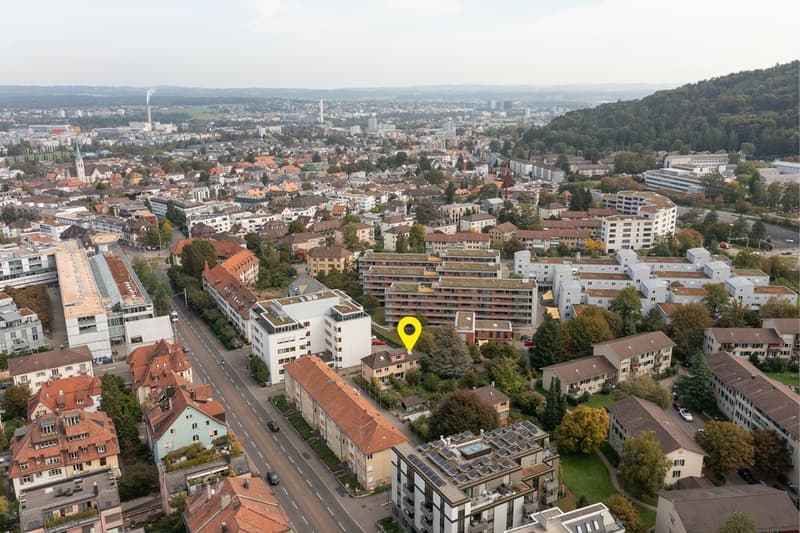 Eine grüne Oase in der Stadt Zürich mit bewilligtem Bauprojekt (1)
