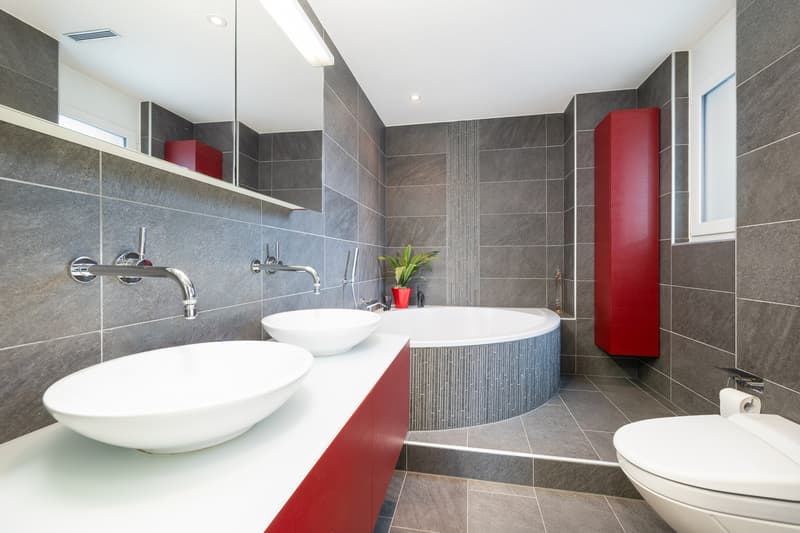 Badezimmer mit WM/TU