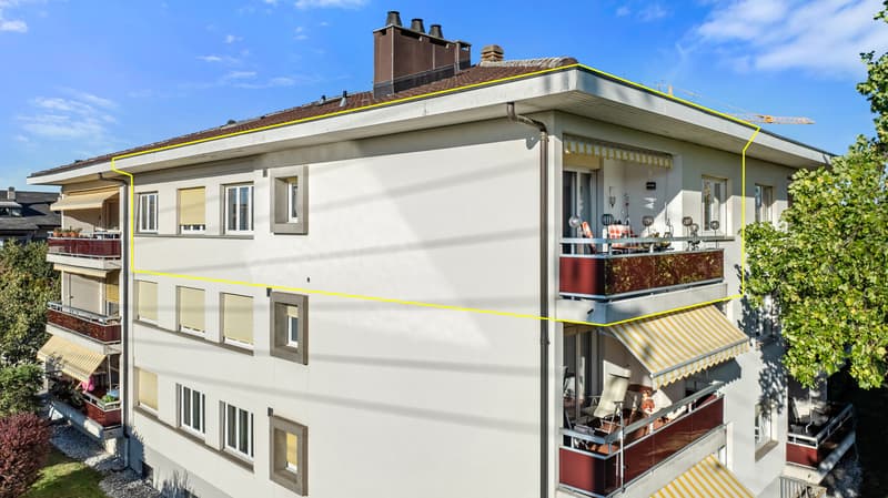 Vue drone de l'appartement