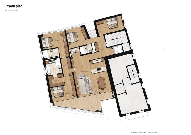 PENTHOUSE / ATTICO 6.5 LOCALI -Terrazza privata, jacuzzi e vista lago a 360° ( posti auto esclusi) (9)