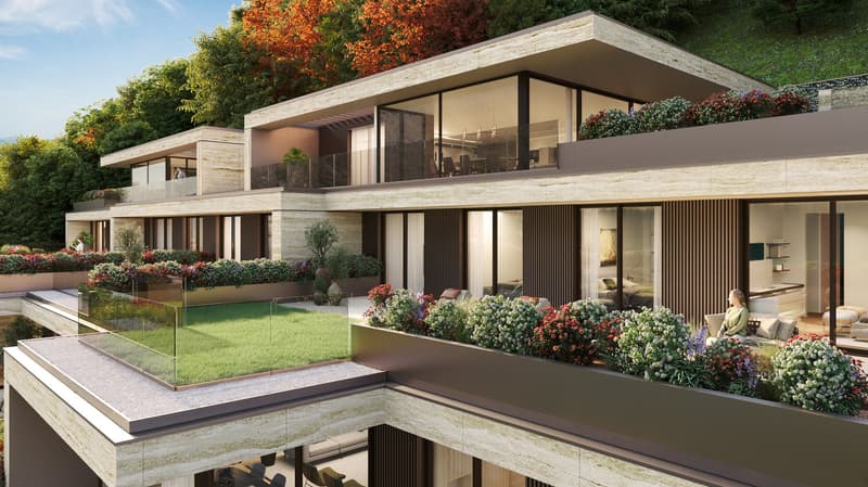 Appartamento 2.5 Locali con Terrazzo e Vista Lago – Residenza Foresta, Lugano (11)