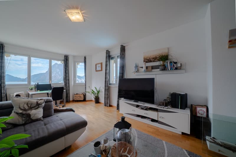 Luminoso appartamento con vista lago a Lugano-Castagnola (5)