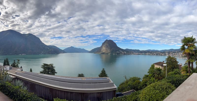 Luminoso appartamento con vista lago a Lugano-Castagnola (2)