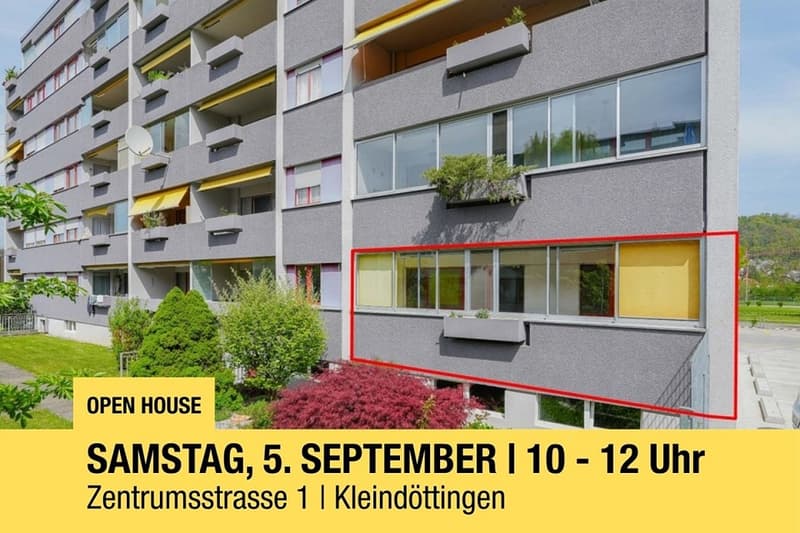 Hell, freundlich und ideal zentral: 3.5 Zimmer-Wohnung nahe Einkauf und Naherholung (1)