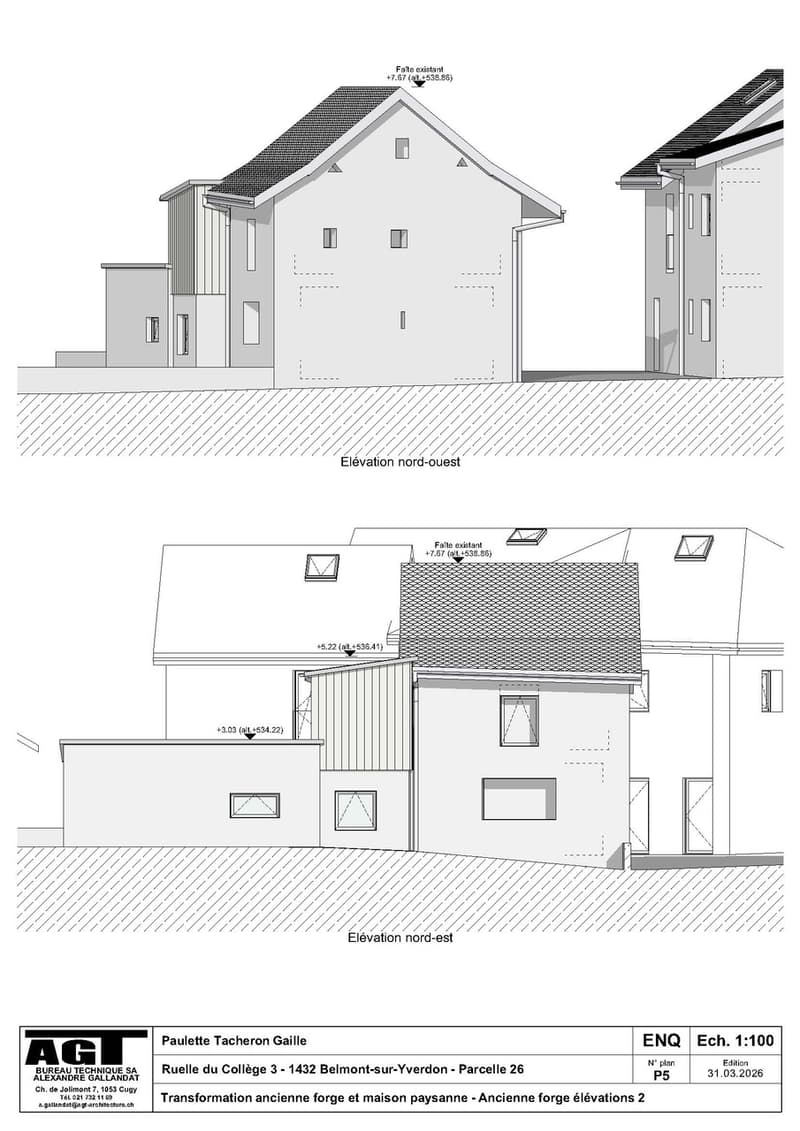 Belmont-sur-Yverdon A vendre maison de village type loft de 3 pièces (10)