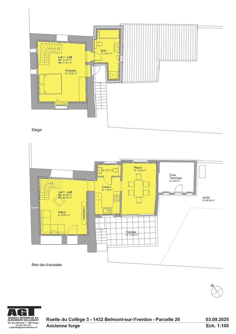 Belmont-sur-Yverdon A vendre maison de village type loft de 3 pièces (4)
