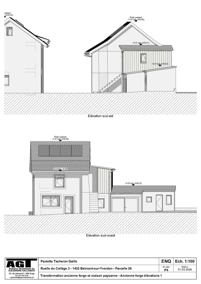 Belmont-sur-Yverdon A vendre maison de village type loft de 3 pièces (9)