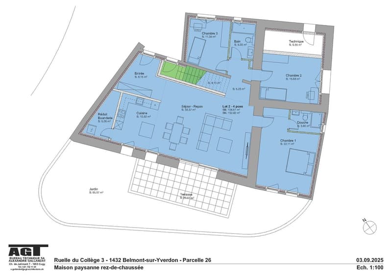 Belmont-sur-Yverdon A vendre maison de village de 4.5 pièces au rez (4)