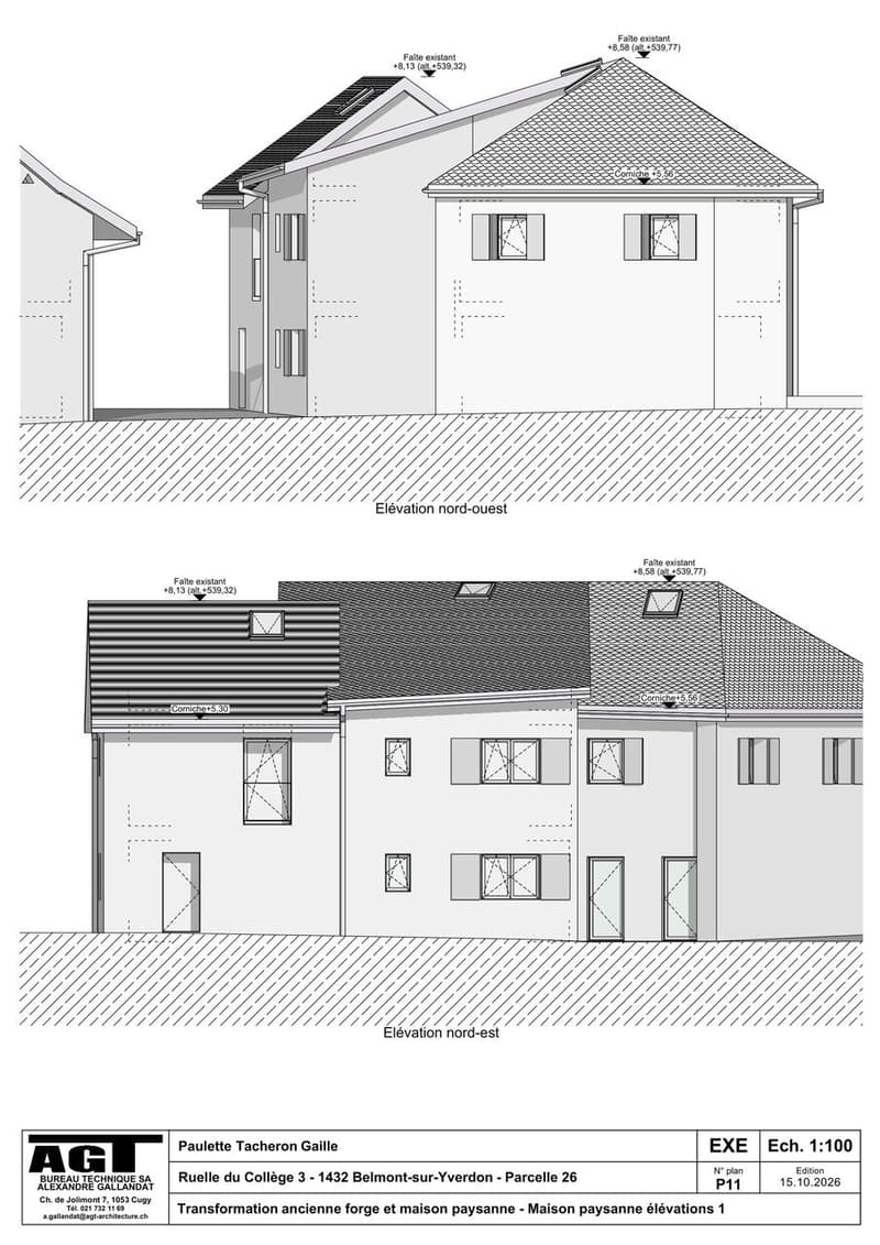 Belmont-sur-Yverdon A vendre maison de village de 4.5 pièces au rez (8)