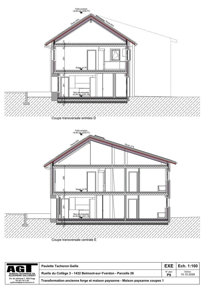 Belmont-sur-Yverdon A vendre maison de village de 4.5 pièces à l'étage (7)
