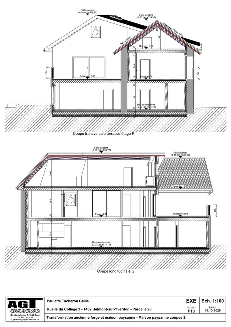 Belmont-sur-Yverdon A vendre maison de village de 4.5 pièces à l'étage (8)