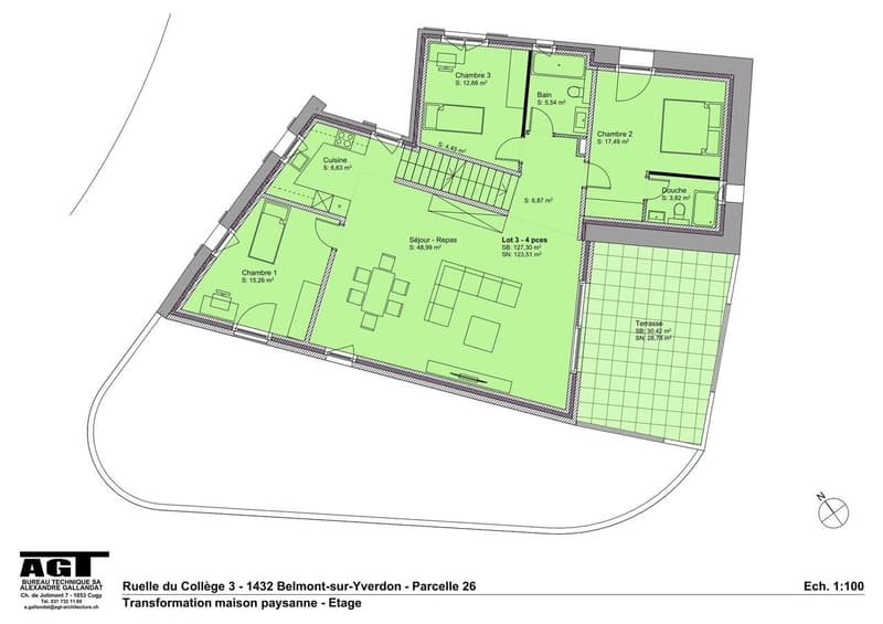 Belmont-sur-Yverdon A vendre maison de village de 4.5 pièces à l'étage (4)