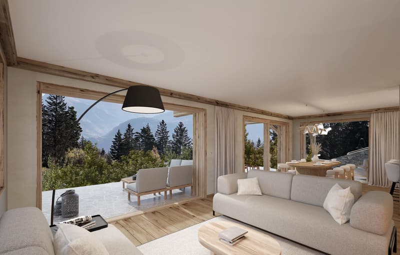 Luxueux Chalet 4,5 pièces à Crans-Montana sur plan (avec authorisation de construire) (2)