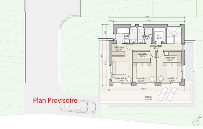 Luxueux Chalet 4,5 pièces à Crans-Montana sur plan (avec authorisation de construire) (10)
