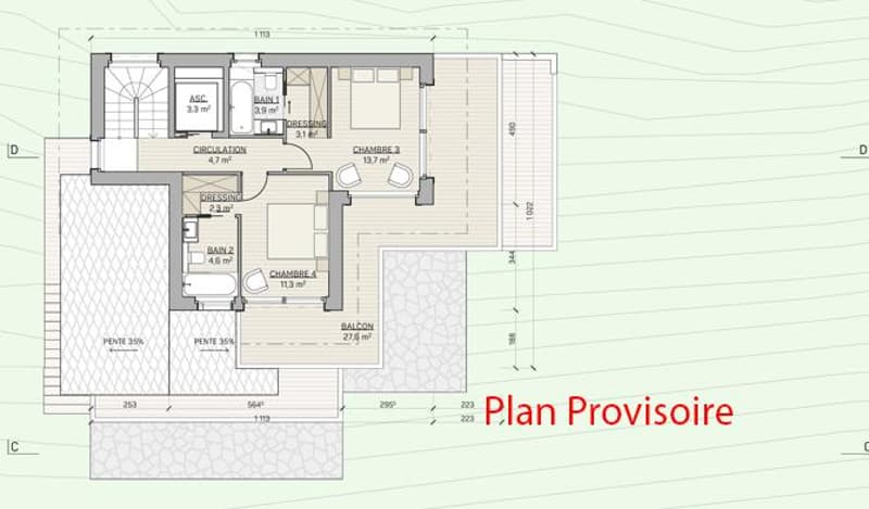Luxueux Chalet 5,5 pièces à Crans-Montana sur plan (avec authorisation de construire) (11)