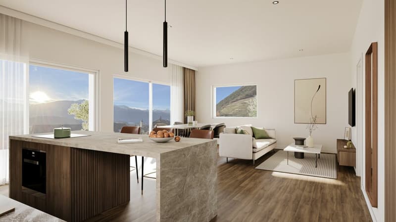 Plus que 4 appartements ! Nouveau logements au coeur d'Ollon (3)