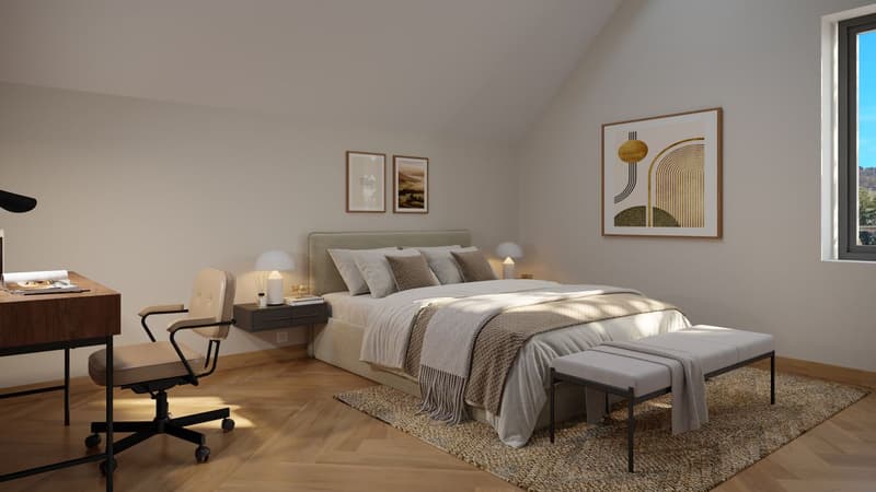 Grosszügige 4½ Zimmer-Wohnung im 1. Dachgeschoss mit Loggia (3)