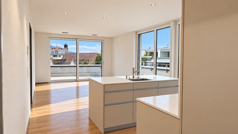 Gepflegte 2.5-Zimmer Attikawohnung mit Aussicht in Siebnen (2)