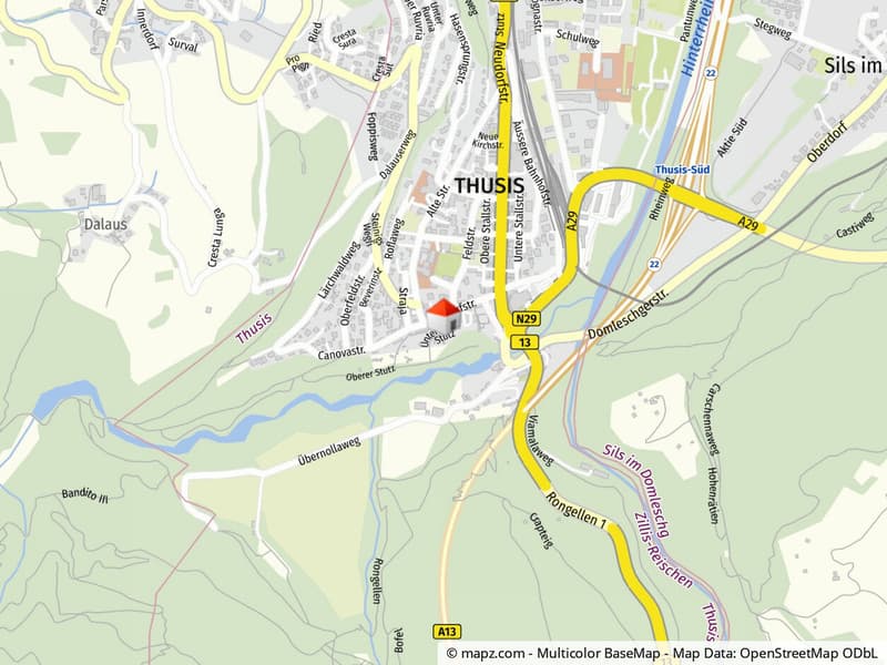 Geolyzer Kartenausschnitt