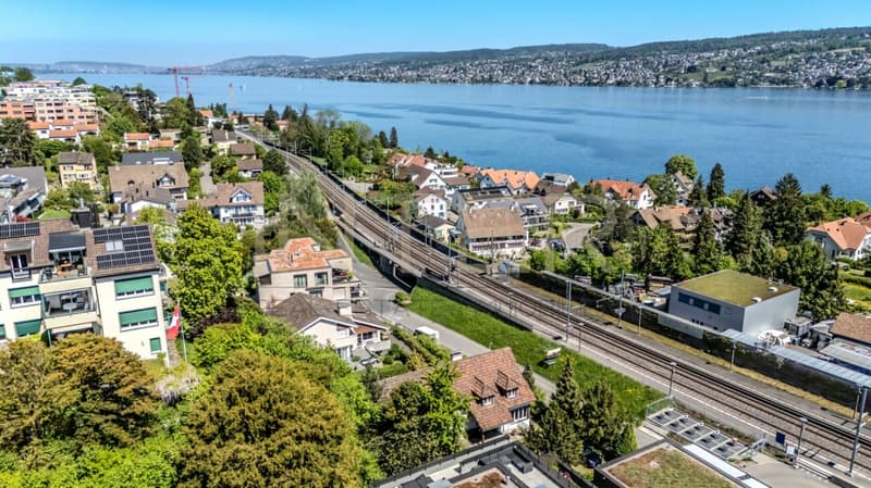 Stilvolles freistehendes 6.5-Zi-EFH mit 981 m² Grundstück, Seesicht und Entwicklungspotenzial in Oberrieden (5)