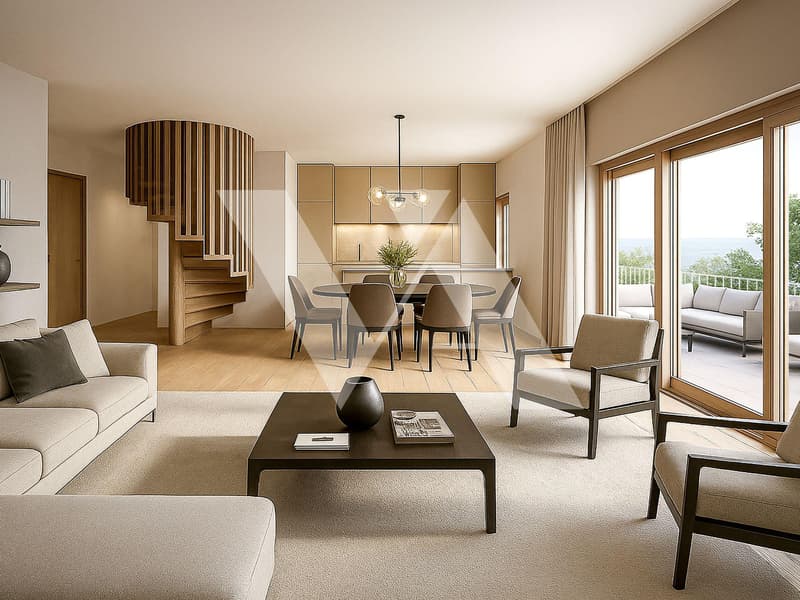 A vendre en construction - Bel appartement en duplex (2)