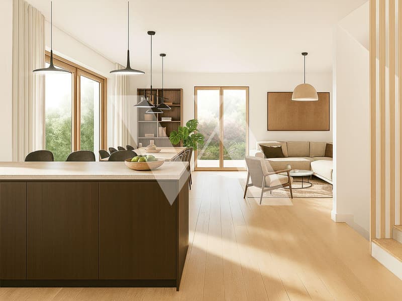 A vendre en construction ? Belle villa contiguë avec jardin (2)