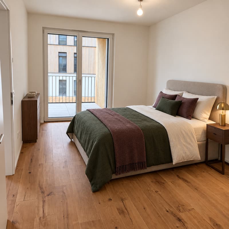 A louer - Appartement neuf de 2.5 pièces avec grand balcon à Duillier (4)