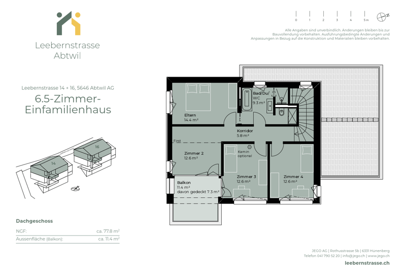 Freistehendes 6½-Zimmer-Einfamilienhaus (Neubau) nur 20 Min. von Zug entfernt (9)