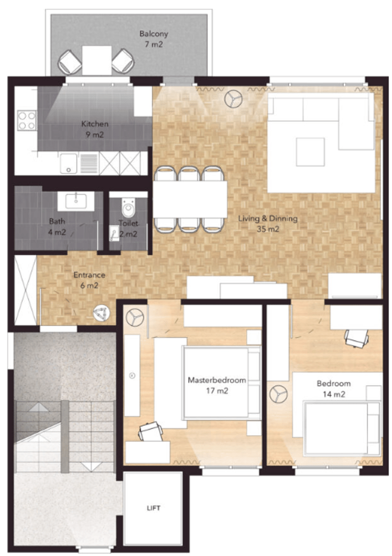 Stylish furnished apartment / Stilvoll möblierte Wohnung (15)