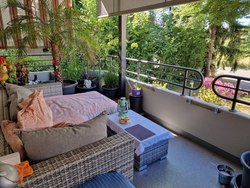 Charmante 4.5-Zimmer-Erdgeschosswohnung mit Balkon in Orpund (7)