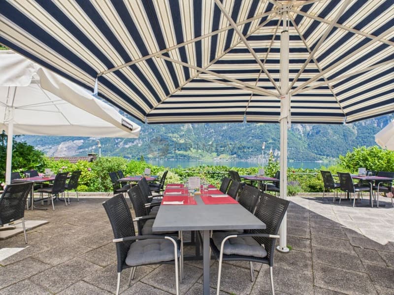 Hotel & Restaurant mit Einliegerwohnungen, Rebberg und Bauland in Premiumlage am Walensee (8)