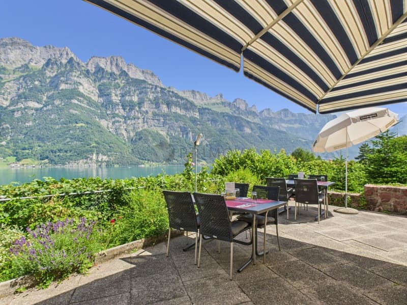 Hotel & Restaurant mit Einliegerwohnungen, Rebberg und Bauland in Premiumlage am Walensee (9)