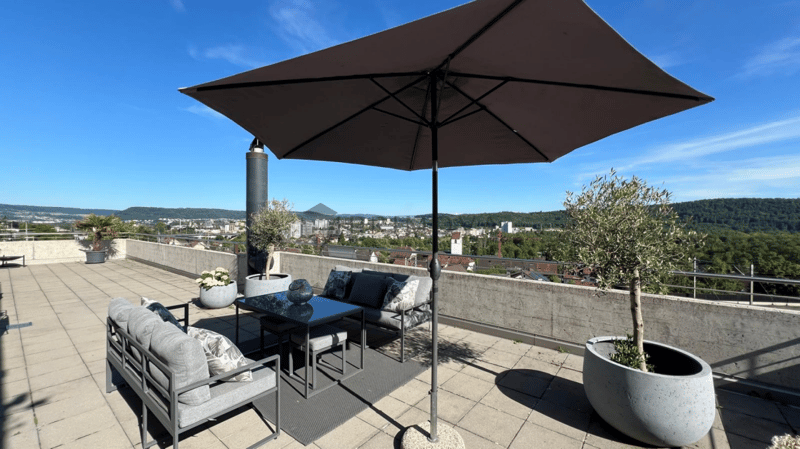 Exklusives Wohnerlebnis mit beeindruckender Panoramaterrasse auf 114m² (1)