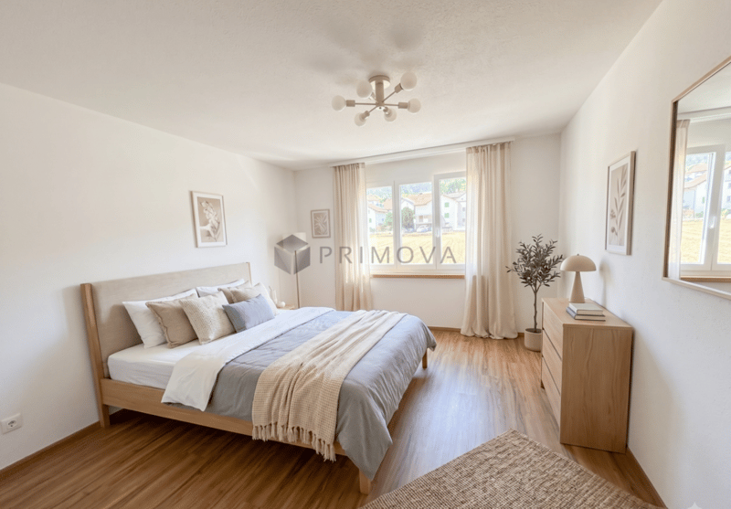 Perfekt geschnitten und naturnah - Attraktive 3.5 Zimmer-Wohnung mit Balkon und Lift (2)