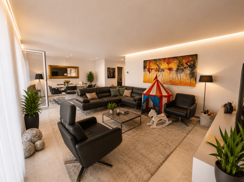 Urbane Maisonette mit privater Wellness-Oase und Aussicht im Zentrum. (3)