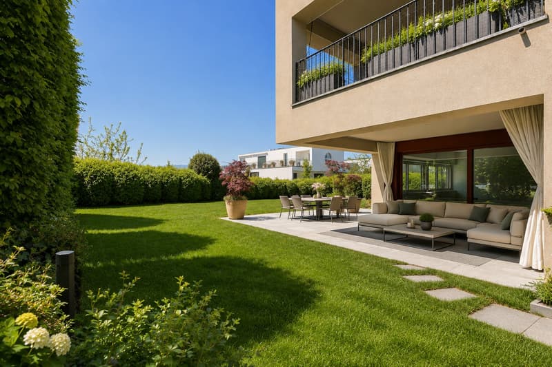 Moderne Gartenwohnung mit Teilseesicht (8)