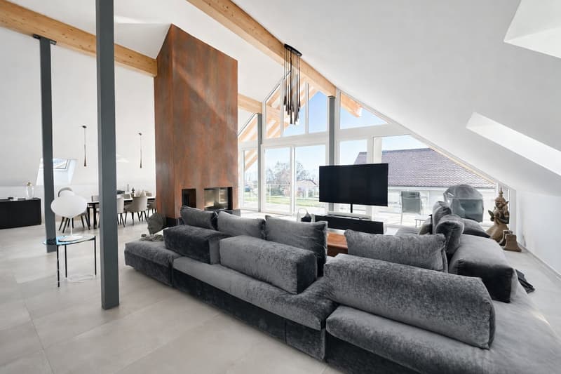 co-exclusivité: Attique en duplex de 275 m² à La Rippe (10' de Nyon) (3)