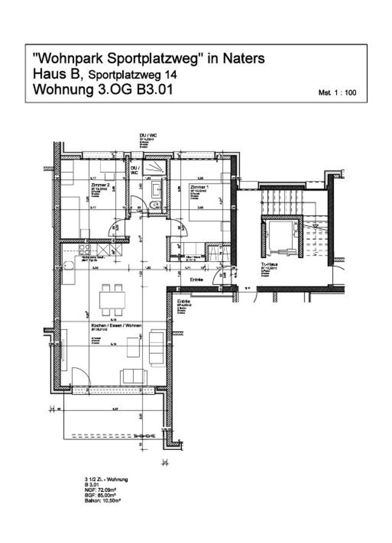 Grundrissplan