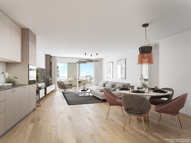 Appartements adaptés de 2.5 pces - Ecoquartier des Echervettes, Romont (3)