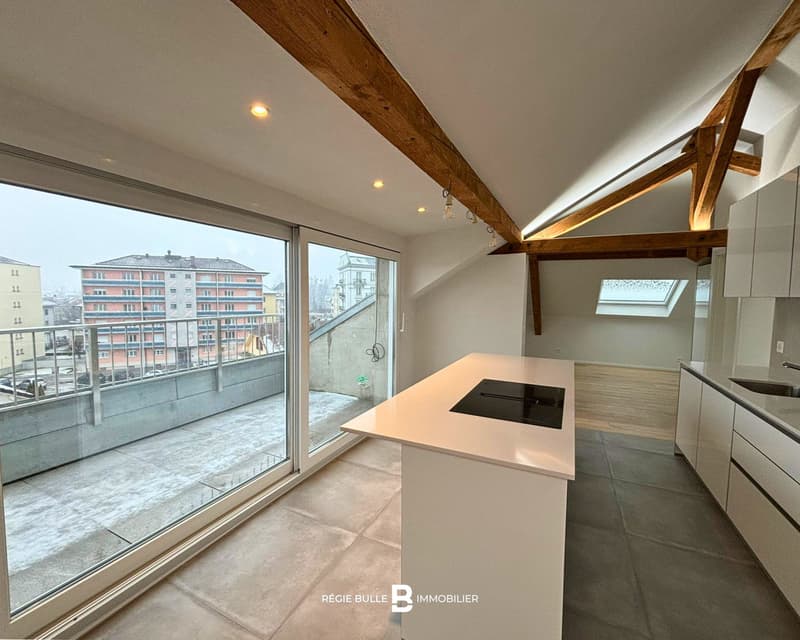Bulle - Magnifique appartement à louer sous les combles (5)