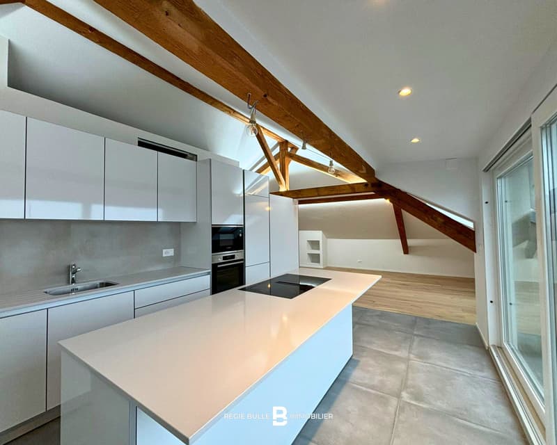 Bulle - Magnifique appartement à louer sous les combles (3)