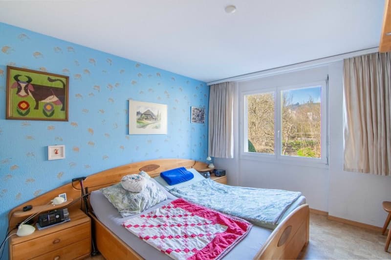 Nature et proximité de la ville - appartement 3,5 pièces bien entretenu avec jardin d'hiver, balcon & place de parking à Stettlen (9)