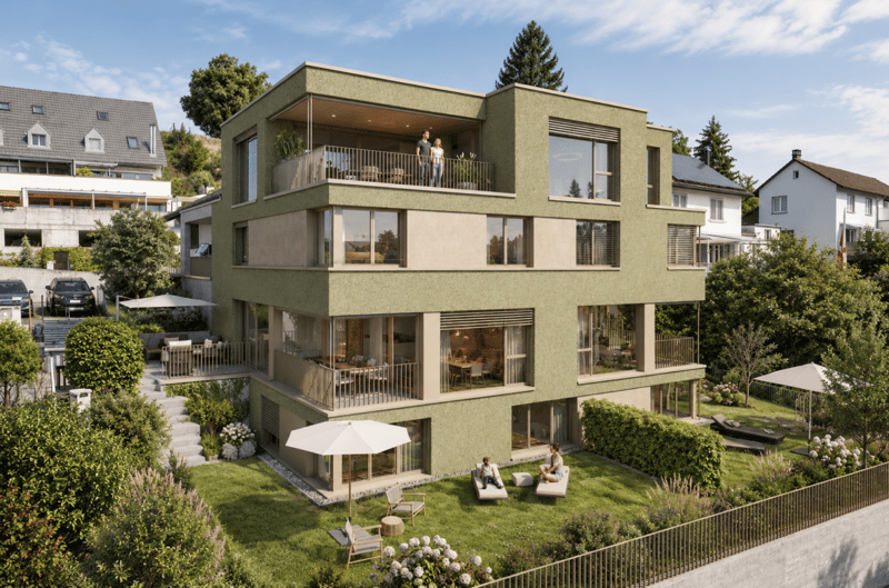 Elsau Casa Weitblick - Garten Eckhaus links (1)
