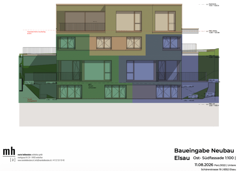 Grundriss Blau
