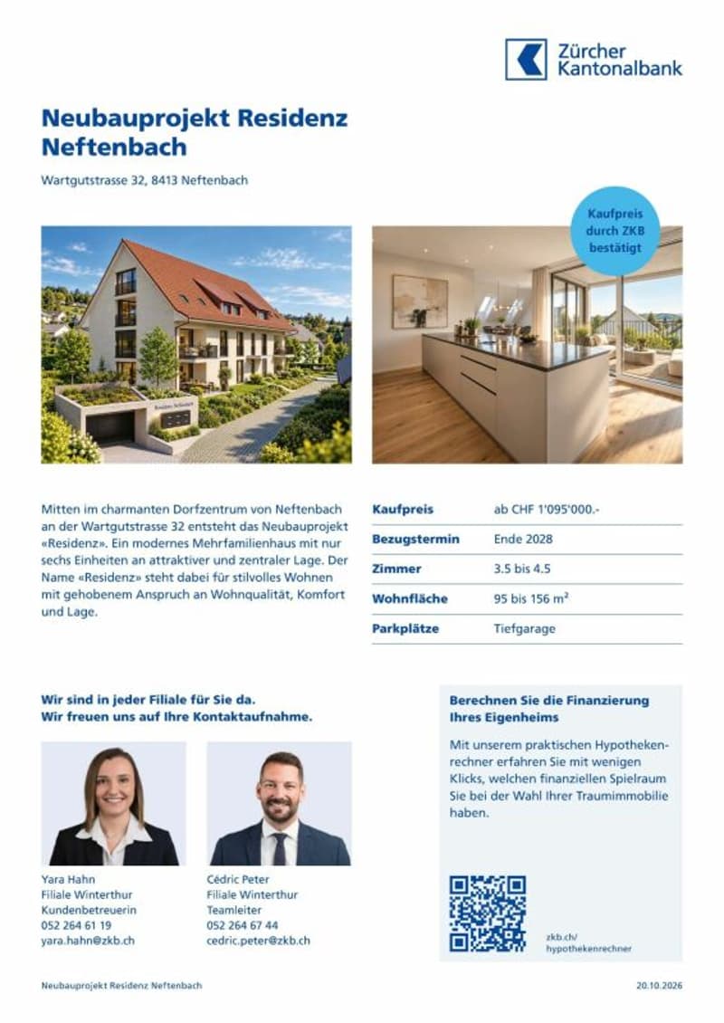 Residenz Neftenbach 4.5 / 5.5 Zimmer - Whg 5 (7)