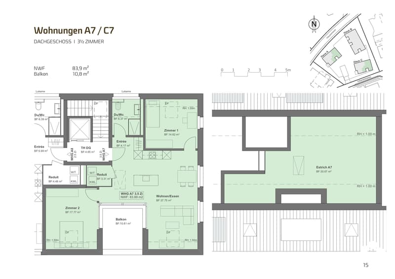 Rottenschwil, Still Rüss - 3.5 Zi-DG